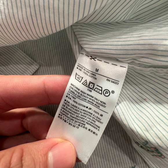 Banana Republic Shirt Mens‎ Medium Button Up Short Sleeve Drink All Over Print - Picture 4 of 8